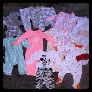Baby girl clothes 0 months up to six